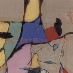 1990年 张桂铭《仕女》国画人物作品图片赏析