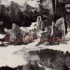 1984年 卓鹤君《五岳图》国画山水写意作品图片赏析