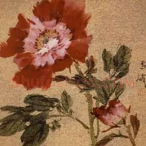 70年代 王雪涛《嫣红》国画花鸟作品图片赏析