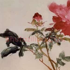 约1962年 王雪涛《花卉册页》国画花鸟作品图片赏析
