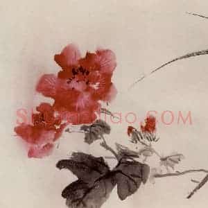 约1962年 王雪涛《花卉册页》国画花鸟作品图片赏析