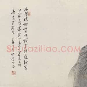 溥儒《柳艇垂钓图》国画综合作品图片赏析