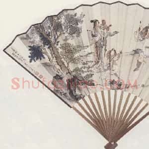 徐操《货郎图》国画人物作品图片赏析