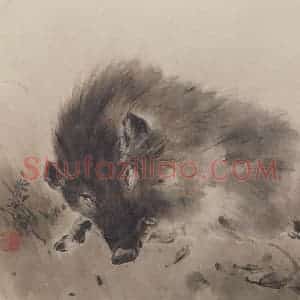 高奇峰《走兽图》国画综合作品图片赏析