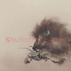 高奇峰《走兽图》国画综合作品图片赏析