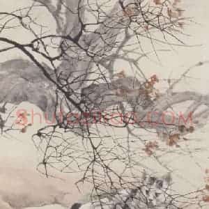 清代 程璋《双猫窥鱼图》国画综合作品图片赏析
