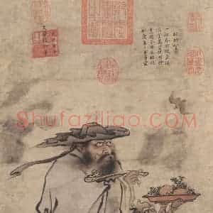 明代 朱见深《岁朝佳兆图》国画人物作品图片赏析