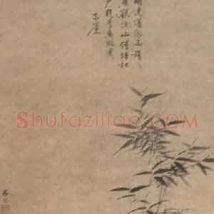 明代 吕纪《竹禽图》国画花鸟作品图片赏析