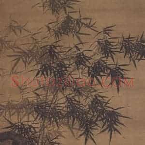明代 朱端《竹石图》国画综合作品图片赏析