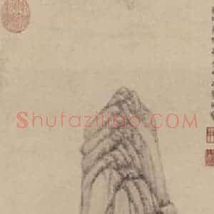 明代 吴彬《云峦秋色图》国画山水作品图片赏析
