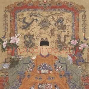明代 不详《明熹宗朱由校像》国画人物作品图片赏析