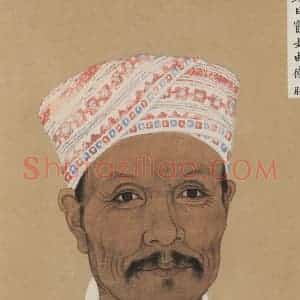 明代 不详《少数民族像》国画花鸟作品图片赏析