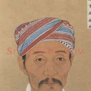 明代 不详《少数民族像》国画花鸟作品图片赏析