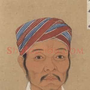 明代 不详《少数民族像》国画花鸟作品图片赏析