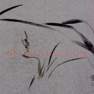2007年 杨福音《兰花册页》国画花鸟写意作品图片赏析