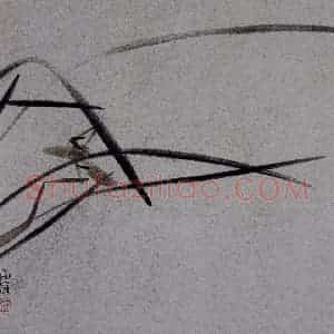 2007年 杨福音《兰花册页》国画花鸟写意作品图片赏析