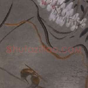 2005年 杨福音《藤荫之一》国画花鸟写意作品图片赏析