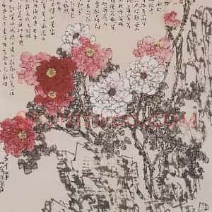 2002年 王之海《柏乡春色》国画花鸟作品图片赏析