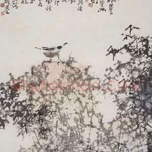 2006年 王之海《疏篁寻幽图》国画花鸟作品图片赏析