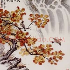 1997年 金鸿钧《太平秋色》国画花鸟作品图片赏析