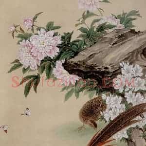 1979年 金鸿钧《锦绣前程》国画花鸟作品图片赏析