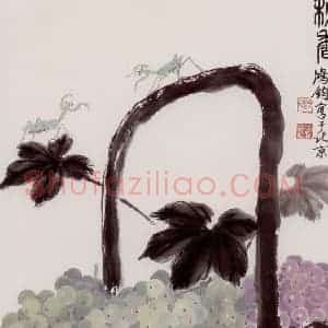 1986年 金鸿钧《秋香》国画花鸟作品图片赏析