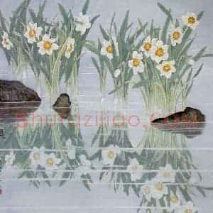 1982年 金鸿钧《晨》国画花鸟作品图片赏析