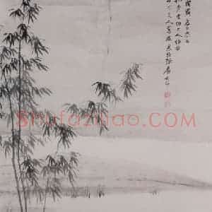 张大千《张树青夫妇像》国画人物作品图片赏析