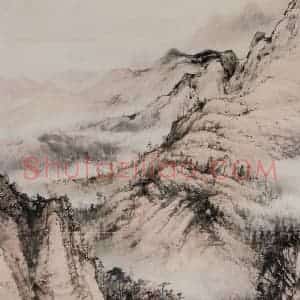 董寿平《山水》国画山水作品图片赏析
