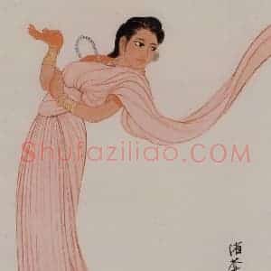 叶浅予《印度舞女》国画人物作品图片赏析