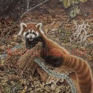 1994年 段忻然《霜寒》国画花鸟作品图片赏析