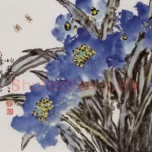 1999年 段忻然《天香》国画花鸟作品图片赏析
