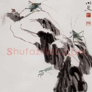 2006年 段忻然《鸣秋》国画花鸟作品图片赏析