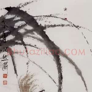 1987年 段忻然《松鼠》国画花鸟作品图片赏析