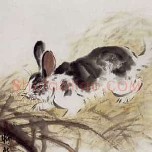 1980年 段忻然《晚秋》国画花鸟作品图片赏析