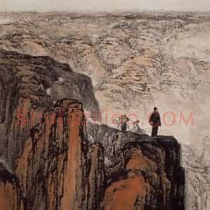 1959年 石鲁《转战陕北》国画综合作品图片赏析