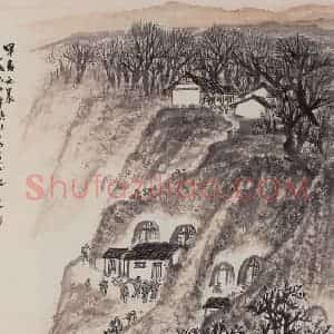 1960年 赵望云《早春之晨》国画山水作品图片赏析