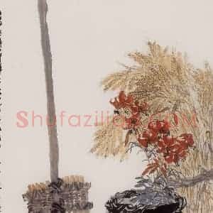 1963年 郭味蕖《麦忙时节》国画综合作品图片赏析