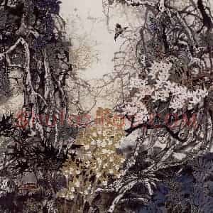 1984年 王晋元《舞龙蛇》国画花鸟作品图片赏析