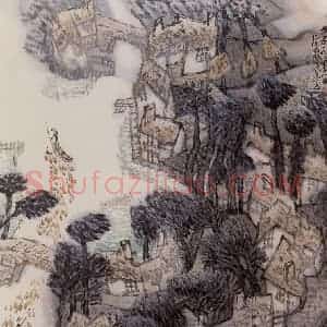 1984年 陈向迅《牧歌》国画山水作品图片赏析