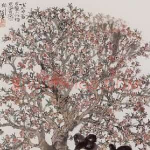 1978年 程十发《丽人行》国画人物作品图片赏析
