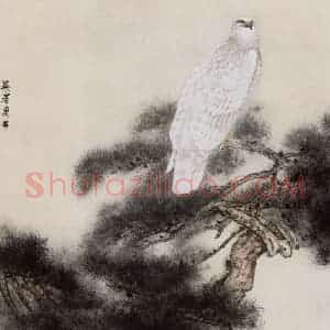 1979年 田世光《英姿万古》国画花鸟作品图片赏析