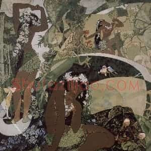 1980年 李少文《山鬼》国画人物作品图片赏析