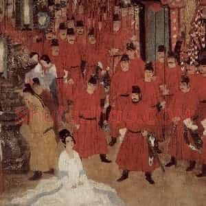 1989年 何家英、高云《古装1-魂系马嵬》国画人物作品图片赏析
