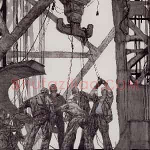 1996年 蔡超《顶梁柱》国画人物作品图片赏析