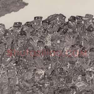 1998年 周京新《战洪图》国画人物作品图片赏析