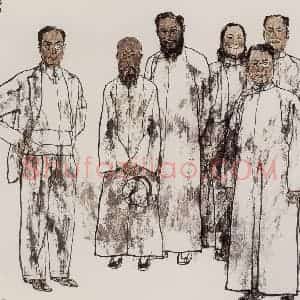 1999年 韩硕《热血》国画人物作品图片赏析