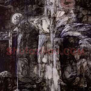 2000年 施大畏《开天》国画人物作品图片赏析