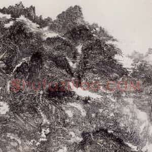 2007年 龙瑞《金色太行》国画山水作品图片赏析