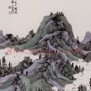 2008年 林容生《云水自在》国画山水作品图片赏析